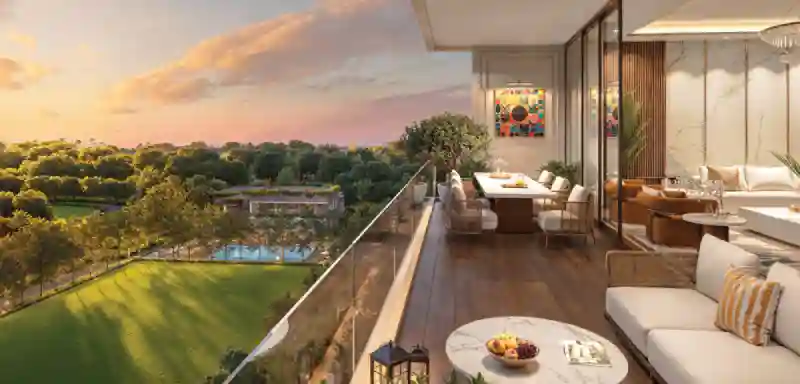 Lodha Mirabelle Apartment large balcony view by Lodha Group located at Manyata Tech Park, Thanisandra, Nagavara, Bangalore Karnataka